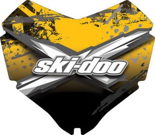 Ski Doo New OEM High/Tall Windshield REV XR,REV XU Tundra Yellow/Blk