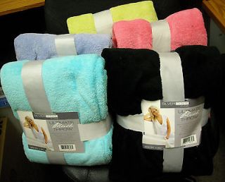 Ultra Soft Plush Fleece Throw Blanket All Sizes Many Colors Perfect