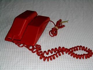 Vintage Retro Red Rotary Dial Desk Telephone Northern Electric Phone