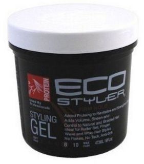 Eco Styler Protein Firm Hold Gel(White Top) 16oz(Jar)