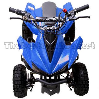 Kids Electric ATV Powersports Outdoor Rider OFF ROAD USE Color Blue