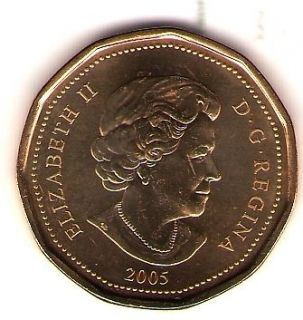 2005 Canada Uncirculated Elizabeth II One Dollar Terry Fox Coin