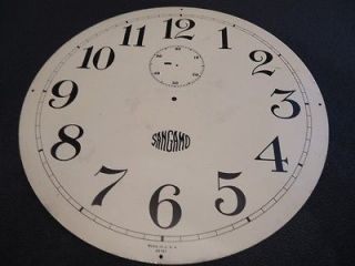 Sangamo Gallery Early Electric Wind Clock Dial Face 23157 FB2a