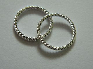 New Silver Or Gold Plated Twisted Above Knuckle Rings Set of Two In