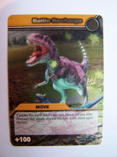 Dinosaur King Trading Card Silver Shiny Move card Battle recharge DKCG