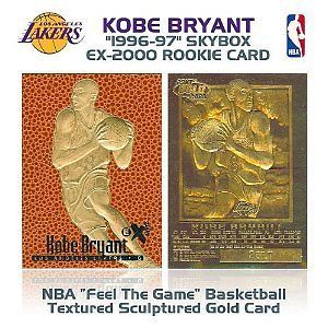 1996 KOBE BRYANT Feel The Game EX 2000 ROOKIE GOLD Card 13a4e8gg