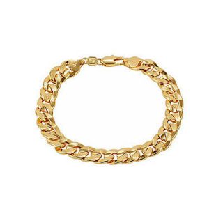 Cool mens jewelry 18k yellow gold filled matting bracelet fine chain