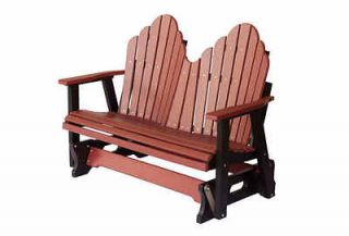 OUTDOOR 4 FT. POLYWOOD COZI BACK GLIDER NEW