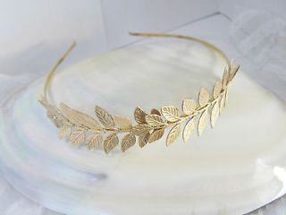 Gold Grecian leaf gold plated headband