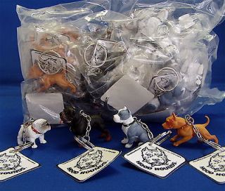 wholesale   48 Keychains, dogs figures hounds Rottweilers, Pit Bull