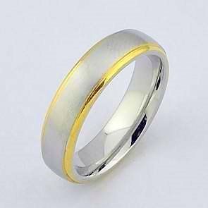 Silver Plated Stainless Steel Wedding Band Anniversary Ring Size 11