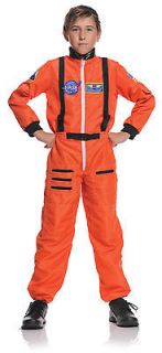 orange ASTRONAUT boys girls kids space suit halloween costume SMALL 4
