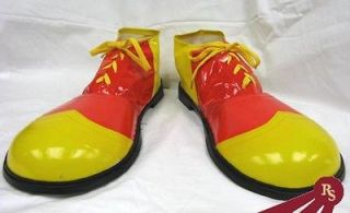 VINYL CLOWN SHOES   Red & Yellow Shoe   CIRCUS COSTUME