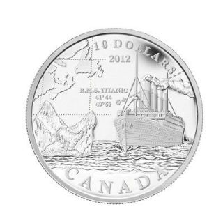 2012 $10 Fine Silver Coin   R.M.S. Titanic