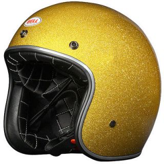 500 Motorcycle Helmet Liquid Gold Glitter Multicolor Size Large L