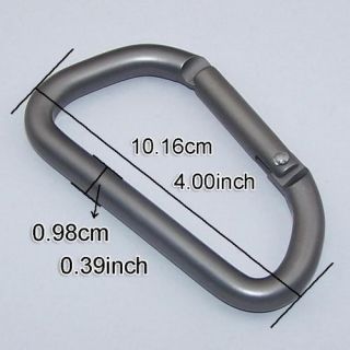 A+ Large D Ring Aluminum Carabiner key chain 