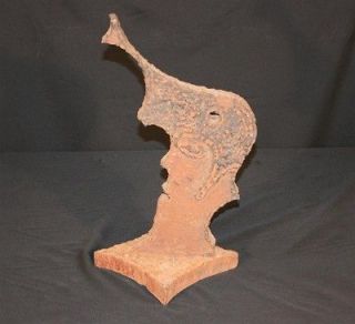 Vtg HEAVY Handmade Iron ELVIS PRESLEY Bust Statue Collectible