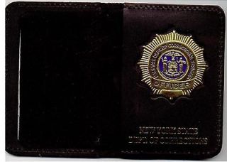 Corrections Officer cutout BiFold Wallet w/gold leaf letters (Cobra
