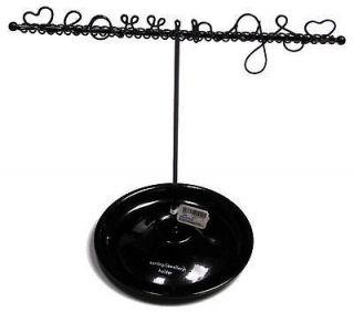 CLAIRES GIRLS USEFUL BLACK DANGLY EARRING JEWELLERY HOLDER NEW