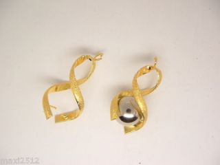 BNBB08GP : 2 x Gold Plated Spiral Bead Pendants/Bails