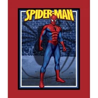 Spider Man Spiderman Web Marvel Red Blue   Springs Fabric Cotton PANEL