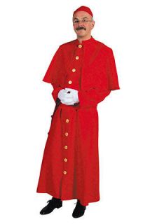 Cardinal / Pope / Priest   Superb Quality   Robe , belt and Skull cap