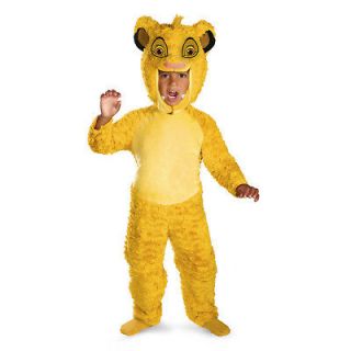 Toddler Kids Disney The Lion King Simba Deluxe Costume
