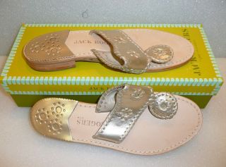 Jack Rogers Navajo platinum sandals SZ 6 7 8 9 10 NIB