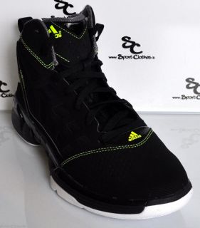 Adidas adizero Shadow black volt mens basketball shoes NEW