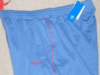 Mens Adidas Originals Retro Piped Track Pants Sweats Heather Blue $60