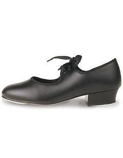 Girls Black Low Heel Tap Shoes Roch Valley Tap Shoe