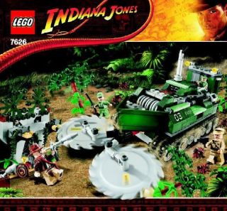 LEGO 7626   INDIANA JONES   JUNGLE CUTTER   INSTRUCTION MANUAL ONLY
