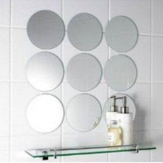 Circle Mirror Tiles & Mosaic Mirrored Circle Tiles