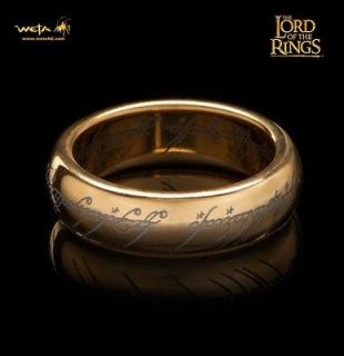 WETA Lord Of The Rings One Ring Prop w/ Chain Gollum Frodo LOTR NEW IN