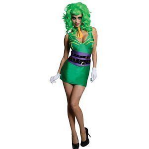 Adult Halloween Sexy Ladies Costume   Super Villian Joker of Batman
