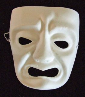 Venetian Tragedy Unpainted Mask Project Art Drama Play
