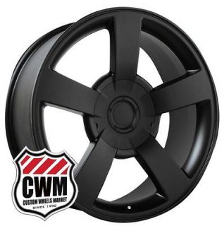 Chevy Silverado SS Style Matte Black Wheels Rims for Chevy Tahoe 2010