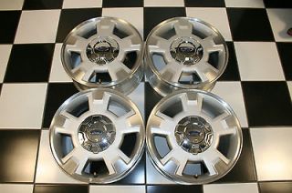EXPEDITION 17 MACHINED SILVER FACTORY WHEELS / RIMS 3781 #2 (Set 4