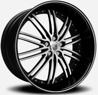 20 inch 20x8.5 Lexani LSS 8 black wheel rim 5x4.5 IS250 IS300 IS350