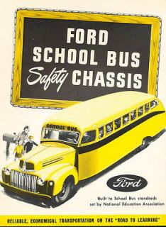 1966 Ford Truck School Bus Chassis Original Sales Brochure   B 500 B