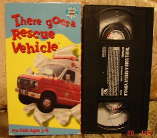 Kid Vision There Goes A RESCUE VEHICLE VHS VGC Close Up Live Action