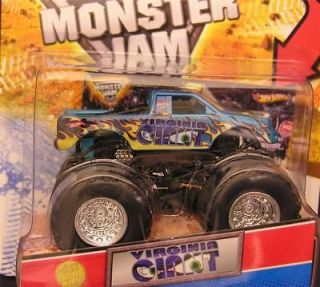 Hot Wheels Monster Jam 2012 VIRGINIA GIANT w/ topps card New in
