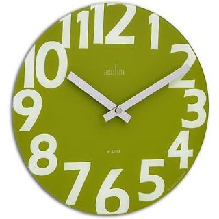 Acctim 27405 Carib, Lime Green Quartz funky wall clock