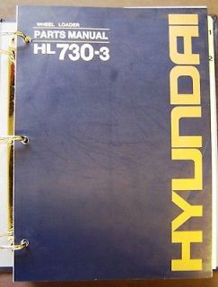 Hyundai HL 730 3 Wheel Loader Parts Book Manual