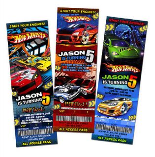 Newly listed HOT WHEELS CARS RACE BIRTHDAY PARTY INVITATION TICKET 1ST