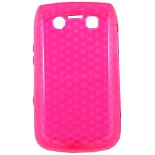 Newly listed For Blackberry Bold 9790 Pink Gel soft Rubber cell case