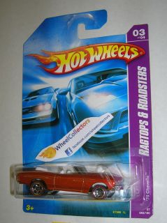 70 Chevelle Orange with Red Line Tires 2007 Hot Wheels