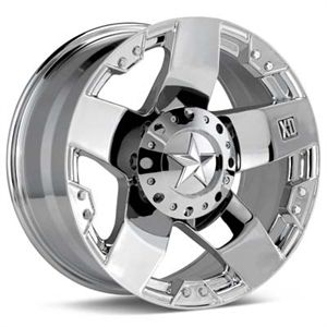 XD775 18x9 0 Rockstar Wheels Tires Chrome Rims Nitto Tires