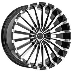 22 inch Panther 911 Black Wheels Rims 5x115 20 300C Challenger Charger