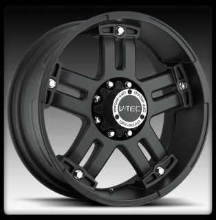 394 Warlord 17 inch Matte Black 6x135 Expedition Wheels Rims 12